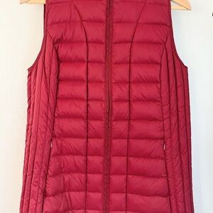 J. Jill Cranberry Red Down Vest